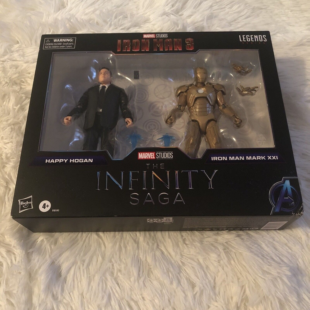 New Marvel The Infinity Saga Legends Series Happy Hogan and Iron Man Mark